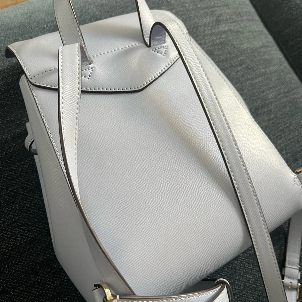 kate spade White Leather Backpack